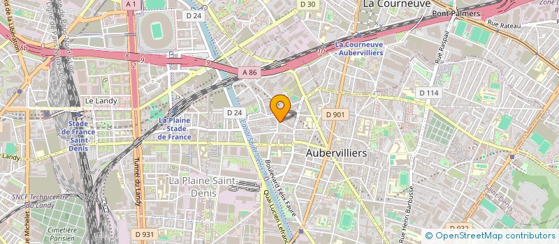 localisation de l'entreprise SARL YACINE à AUBERVILLIERS