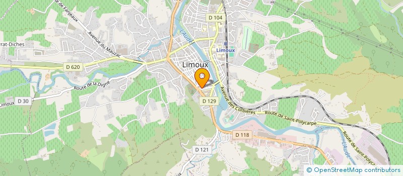 localisation de l'entreprise SARL YADINE à LIMOUX