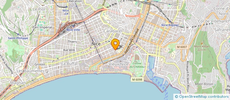 localisation de l'entreprise SARL YAHIA à NICE