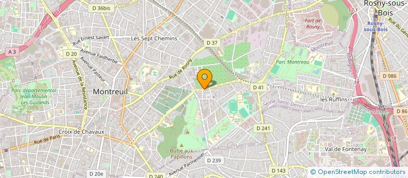 localisation de l'entreprise SARL YAN à MONTREUIL