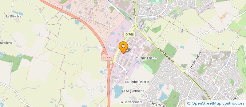 localisation de l'entreprise SARL YANNICK PORROT  AVRILLE