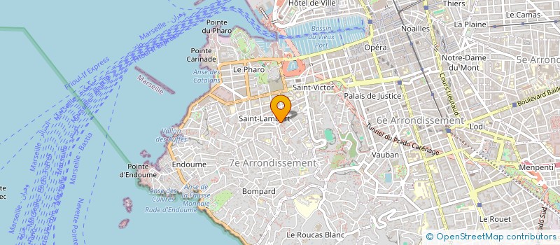 localisation de l'entreprise SARL YANNIS COIFFURE à MARSEILLE