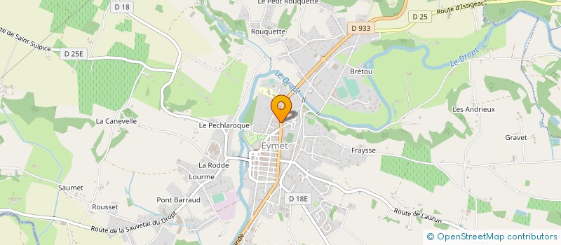 localisation de l'entreprise SARL YAUNE ET BONNETOU à EYMET