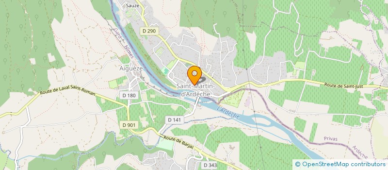 localisation de l'entreprise SARL YAYA COCO à SAINT-MARTIN-D'ARDECHE