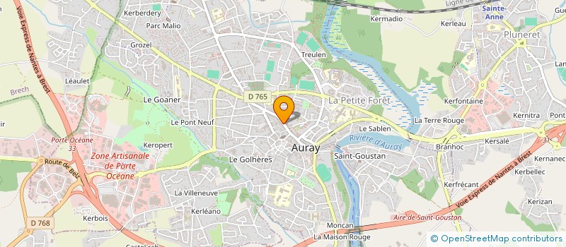localisation de l'entreprise SARL YEPAH à AURAY