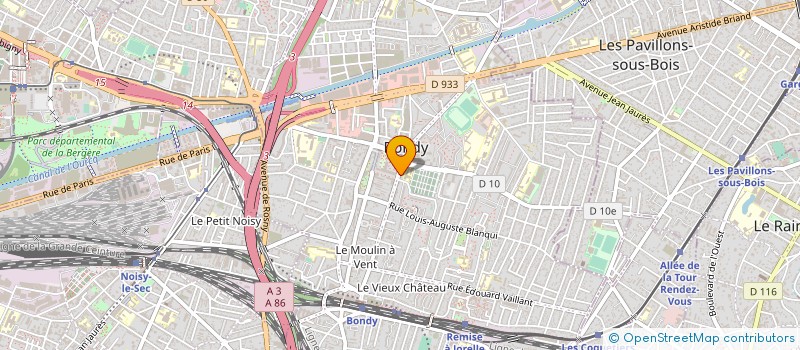 localisation de l'entreprise SARL YILDIZ  BONDY