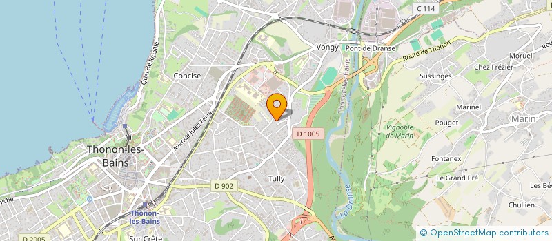 localisation de l'entreprise SARL YILDIZ ET FILS à THONON-LES-BAINS