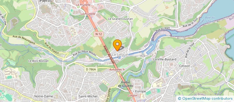 localisation de l'entreprise SARL YM LELOUP  PLERIN