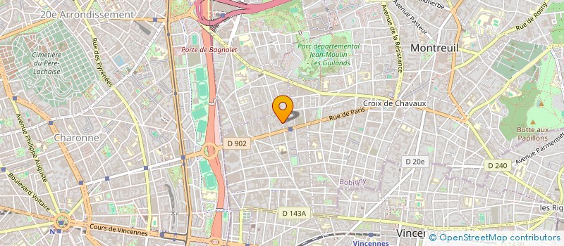 localisation de l'entreprise SARL YOU à MONTREUIL