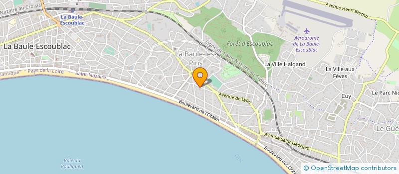 localisation de l'entreprise SARL YS PROMOTION  LA BAULE-ESCOUBLAC