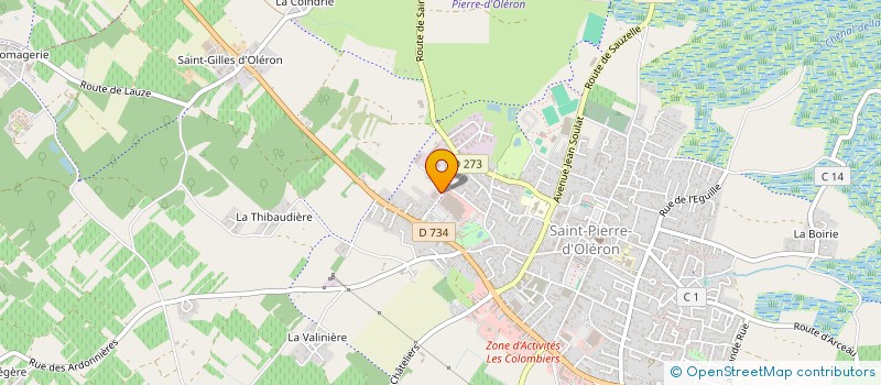 localisation de l'entreprise SARL YSOR  SAINT-PIERRE-D'OLERON