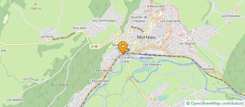 localisation de l'entreprise SARL YVES CUPILLARD à MORTEAU