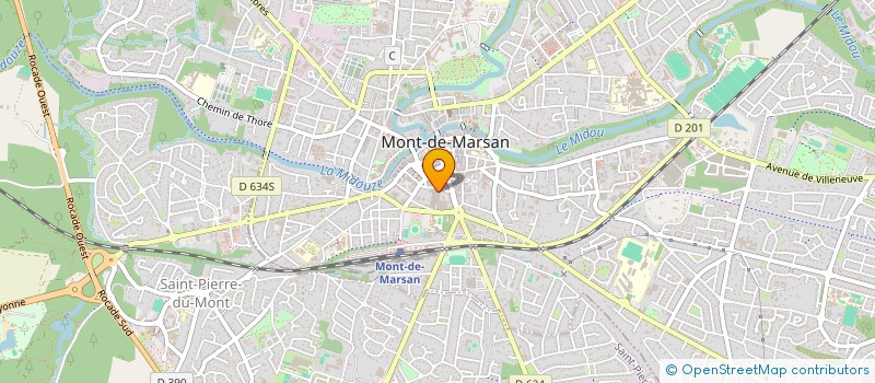 localisation de l'entreprise SARL YVES DUBOS  MONT-DE-MARSAN