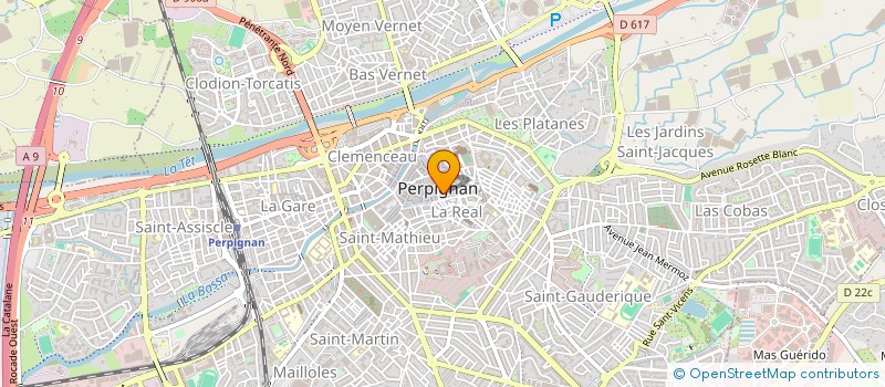 localisation de l'entreprise SARL YVES MOREAU  PERPIGNAN