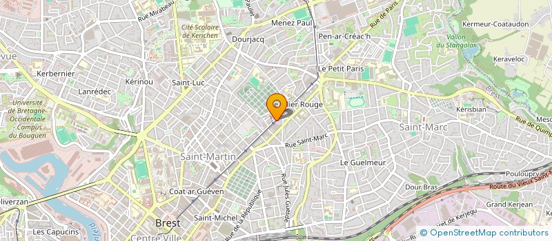 localisation de l'entreprise SARL YVON HERNOT à BREST