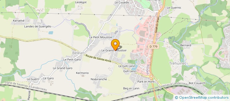 localisation de l'entreprise SARL YVON LE BRIGANT ET FRANCOIS TROUVE - ARCHITECTES  PLESCOP