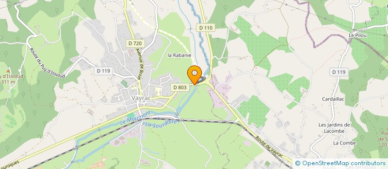 localisation de l'entreprise SARL Z.L.M.  VAYRAC