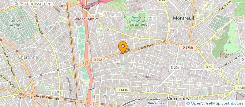 localisation de l'entreprise SARL Z.N.B. à MONTREUIL