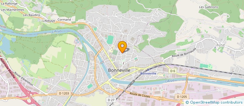 localisation de l'entreprise SARL ZANFORLINI ET FILS  BONNEVILLE