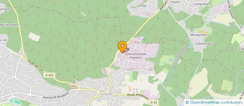 localisation de l'entreprise SARL ZAO BOUTIK  SOORTS-HOSSEGOR