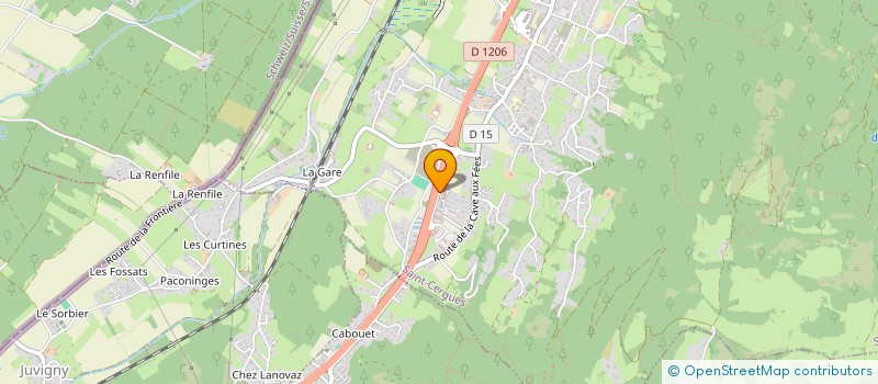 localisation de l'entreprise SARL ZEUS  SAINT-CERGUES