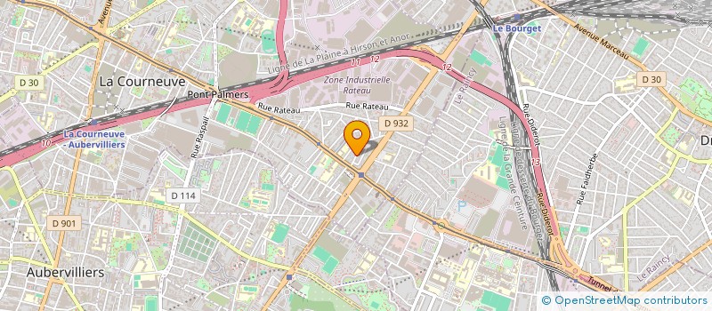 localisation de l'entreprise SARL ZHANG à LA COURNEUVE