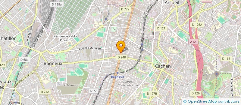 localisation de l'entreprise SARL ZHENG à BAGNEUX