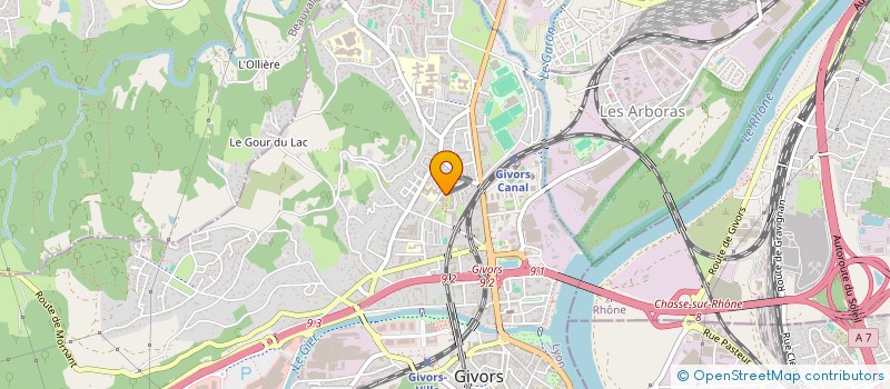 localisation de l'entreprise SARL ZIAD  GIVORS