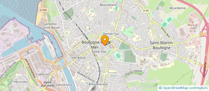 localisation de l'entreprise SARL ZIMMERMANN à BOULOGNE-SUR-MER