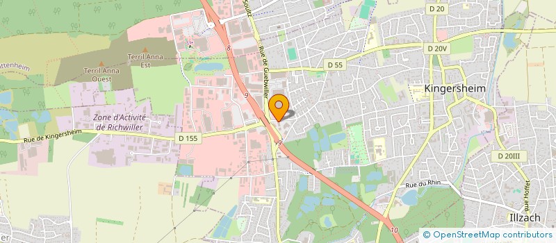 localisation de l'entreprise SARL ZK2  KINGERSHEIM