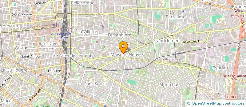 localisation de l'entreprise SARL ZMP  VILLEURBANNE