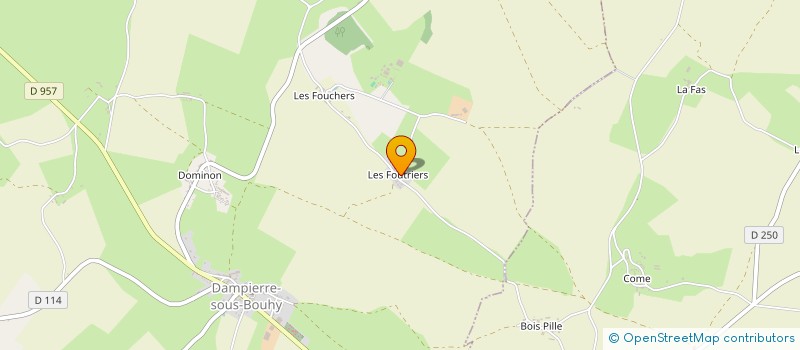 localisation de l'entreprise SARL ZOHRA à DAMPIERRE-SOUS-BOUHY