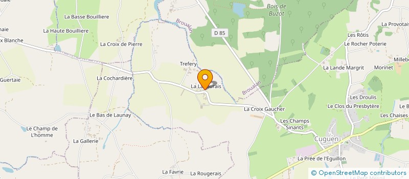 localisation de l'entreprise SARLA Y-S PAYSAGISTE  CUGUEN