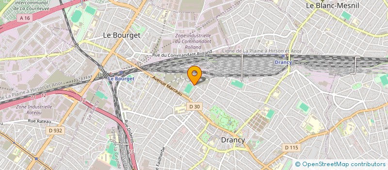 localisation de l'entreprise SARLAH à DRANCY