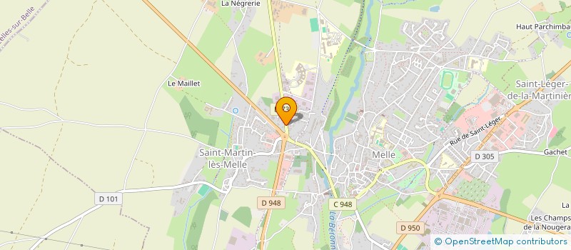localisation de l'entreprise SARLAT AGATHE à MELLE