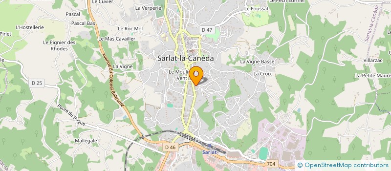 localisation de l'entreprise SARLAT LOGISTIQUE ELECTRICITE à SARLAT-LA-CANEDA