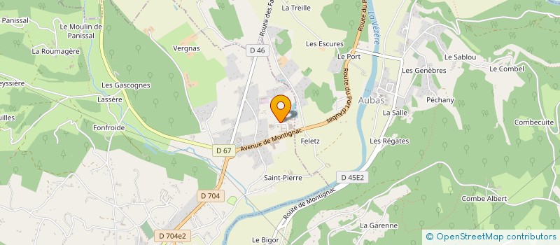 localisation de l'entreprise SARLAT METALLERIE à MONTIGNAC-LASCAUX