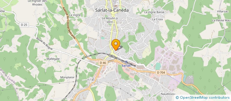 localisation de l'entreprise SARLAT PERIGORD FOIE GRAS SA à SARLAT-LA-CANEDA