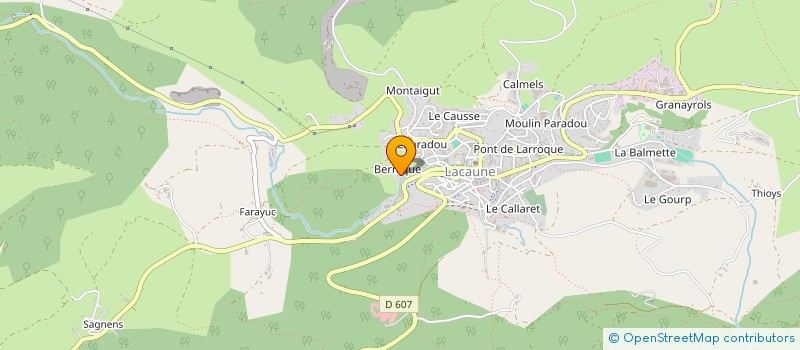 localisation de l'entreprise SARLI DAMIEN à LACAUNE