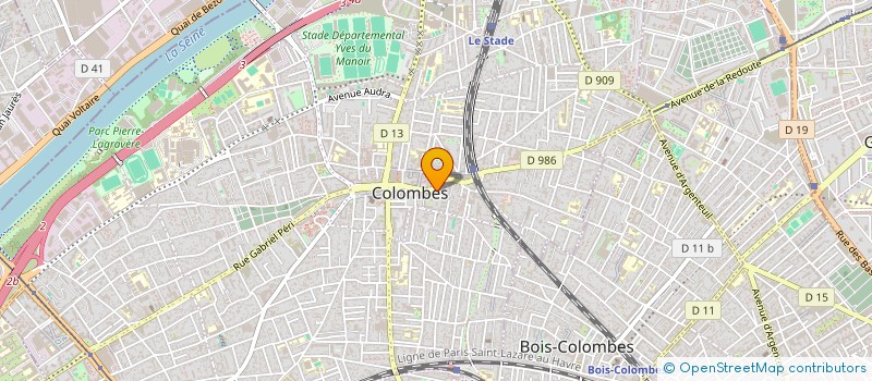 localisation de l'entreprise SARLO SANS BORNE à COLOMBES