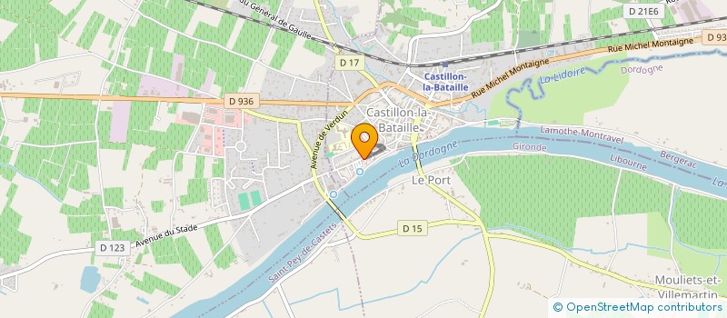 localisation de l'entreprise SARLU ATLANTIQUE CONSTRUCTION  CASTILLON-LA-BATAILLE