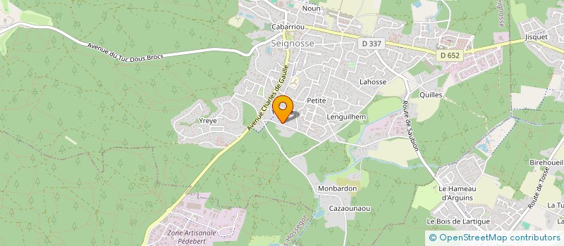localisation de l'entreprise SARLU C.D.  SEIGNOSSE