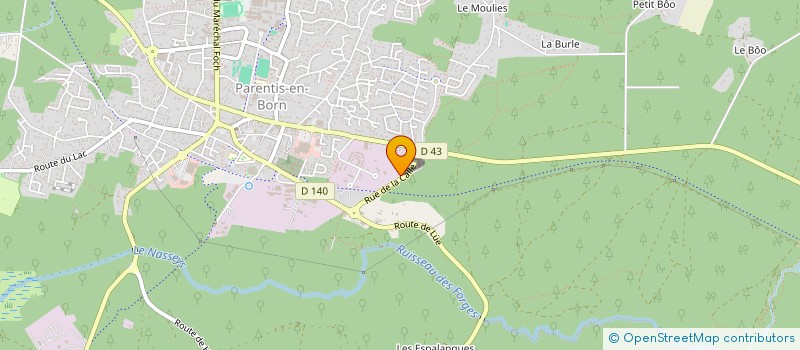 localisation de l'entreprise SARLU GATUINGT à PARENTIS-EN-BORN