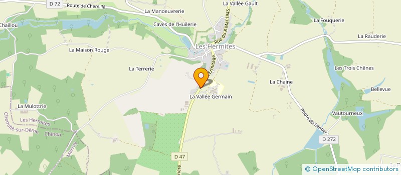 localisation de l'entreprise SARLU JULIEN RENOU  LES HERMITES