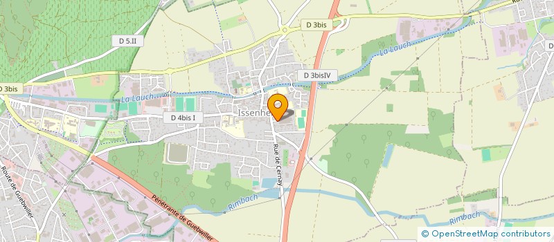 localisation de l'entreprise SARLU LA PIZZERIA DU CHATEAU  ISSENHEIM