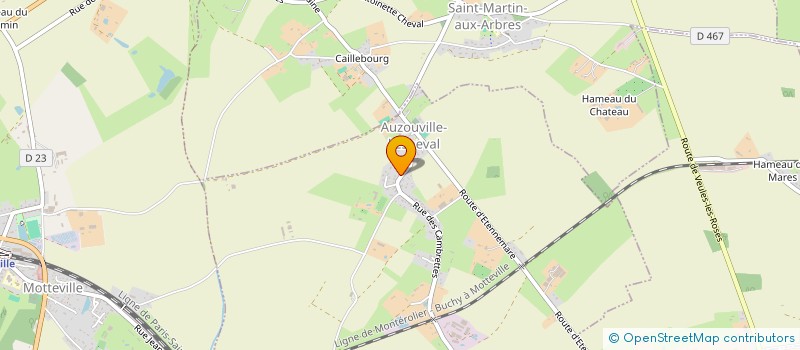 localisation de l'entreprise SARLVERT'TIGE ARBRES ETJARDINS  AUZOUVILLE-L'ESNEVAL