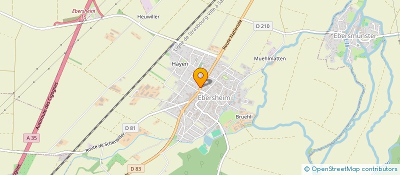 localisation de l'entreprise SARM  EBERSHEIM