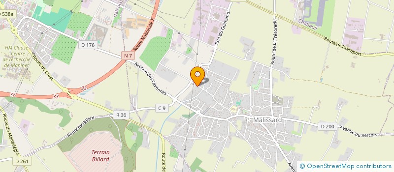 localisation de l'entreprise SARMA PAUSES GOURMANDES  MALISSARD