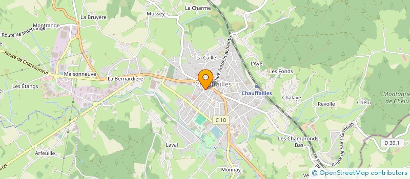 localisation de l'entreprise SARNIN BECAUD à CHAUFFAILLES