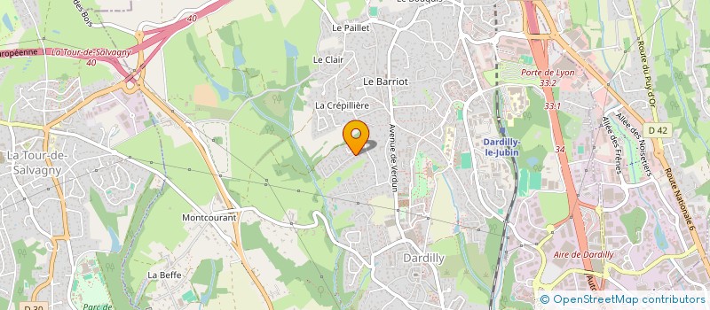 localisation de l'entreprise SARO IMMOBILIER  DARDILLY